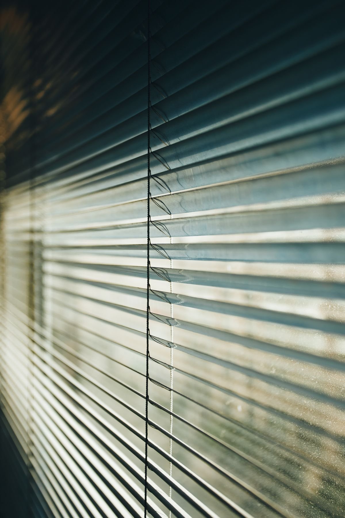Venetian blinds fitted to a window