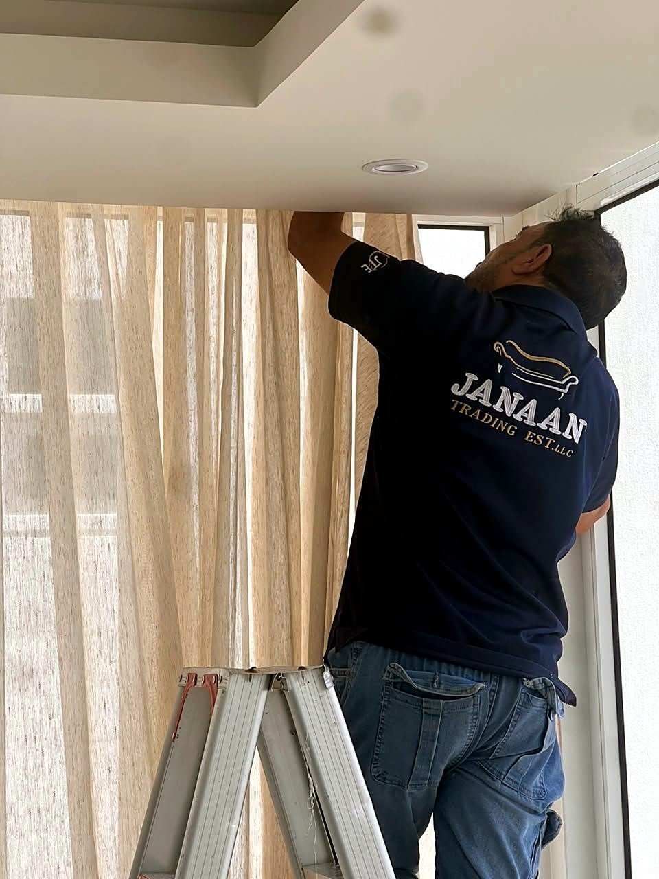 Janaan crew fitting sheer curtains